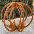 Contemporary Hanging Movable Leaf Metal Wall Art Decor with Spring Design