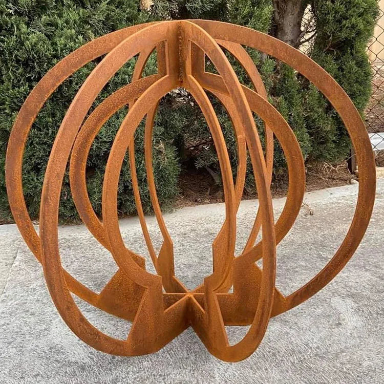 Contemporary Hanging Movable Leaf Metal Wall Art Decor with Spring Design
