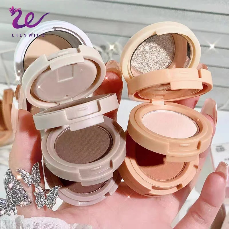 Free Sample Colorful Private Label Eye Shadow 4 in 1 Iridescent Very Pigmented Custom Eye Shadow Palette