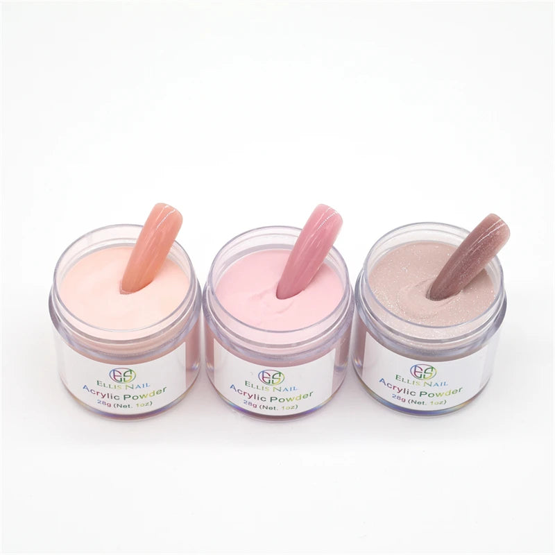 Fast Dry 1OZ/Bottle Popular Color 2 1 Gel Nails 3D Decoration Acrylic Powder Dipping Powder Nail Art Powder