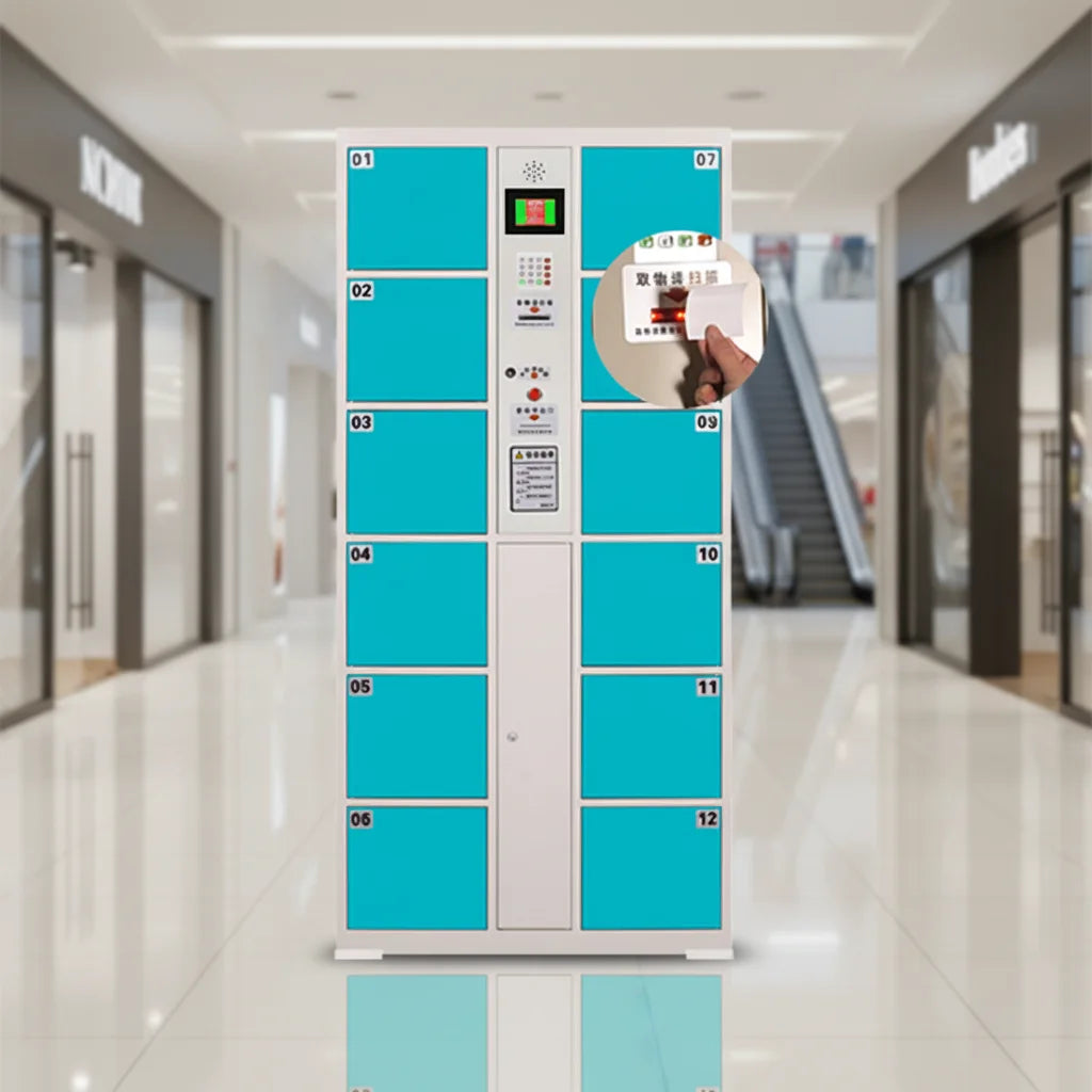 Metal Automatic Barcode Pin Code System Electronic Storage Locker Smart Parcel Cabinet