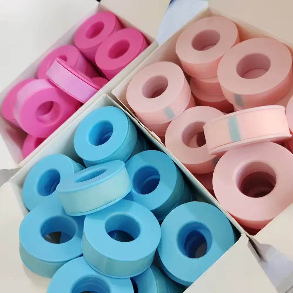 Sensitive Skin Colorful Eyelash Tape Lash Extension Silicone Gel Non-woven Breathable Isolation Tape for Lash Extension