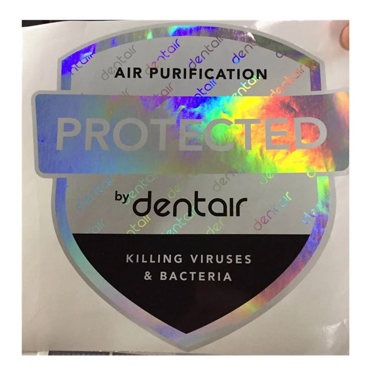 Free Design Antifake Rainbow Hologram Sticker Label Custom Tamper Proof Metallic Hologram Warranty Screw Sticker
