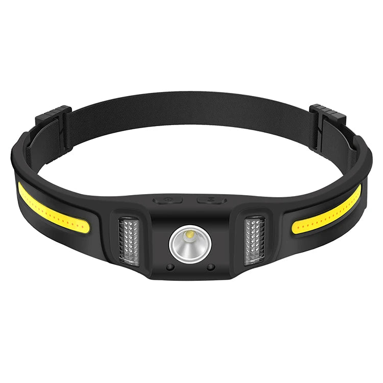 Boruit White Red Safety Light 650 Lumens Best Head Lamp Running Camping Waterproof Headlamps USB Rechargeable Sensor Headlamp