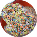 Cute Mixed Artificial Cartoon Animal Head Shape Polymer Clay Bead Round Miniature Cute Stickers for Decoration