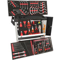 Srunv 421 Pcs Professional 7 Drawer Workbench Workshop Garage Metal Rolling Wheels Tool Box Roller Trolley Cart Tool Cabinets MegaBDM