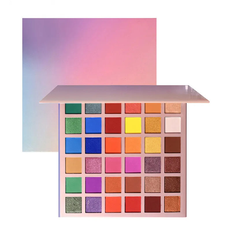 Professional Vegan Mineral 36-Color Eco-friendly Waterproof Eye Shadow Palette Matte Shimmer Finishes High Pigmentation