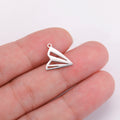 Fashion Airplane Charm Gold Color Hollow Out Paper Airplane Pendant Jewelry Accessories for Necklace Bracelet