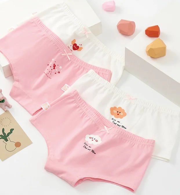 Wholesale Cotton Comfortable Animation Breathable Panties Custom Children Kids Girls Underwear