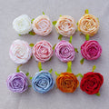 AF3505 Artificial Rose Flowers Bouquet Single Head Rose Artificial Flowers Bunch Head Piece Suppliers