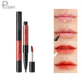 Pudaier 16 Colors 2-in-1 Lip Liner Pen and Lip Gloss Combination Waterproof Long-lasting