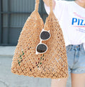 Simple Handmade Cotton Rope Straw Women Hand Bags Vintage  Crochet Macrame Beach Bags Clutch Purses and Handbags Ladies