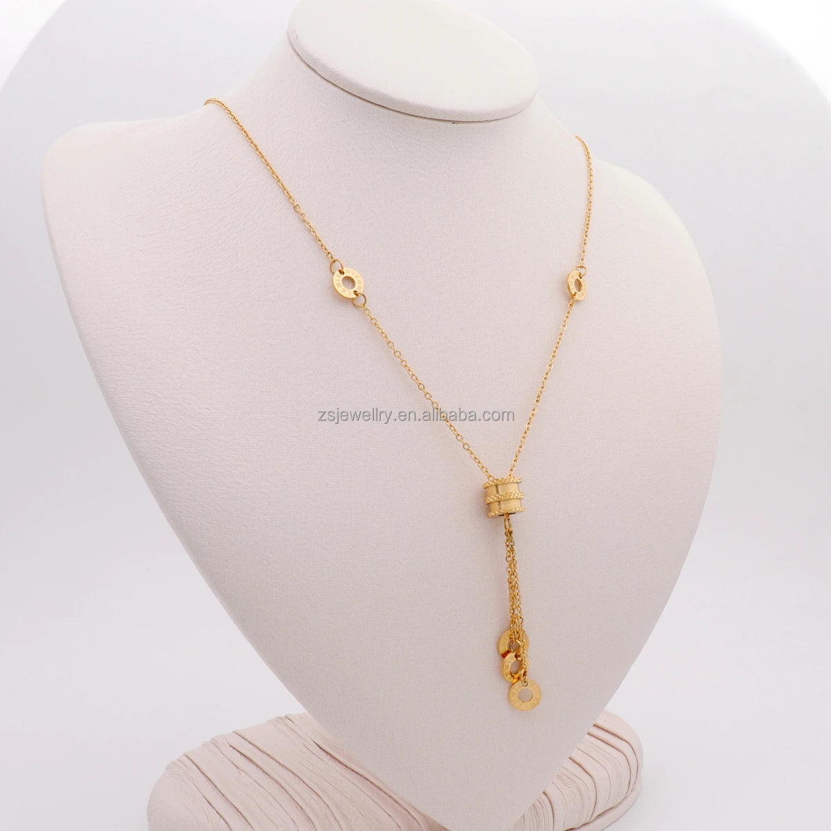 Hawaiian Jewelry Girl Love Cute Shaped Gold Plated Stainless Steel Fashion Element Party Women Design Necklace