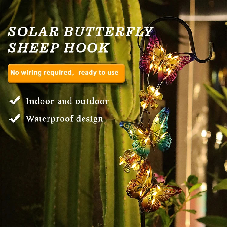 Howlighting IP65 Outdoor Holiday Party X'mas Landscape Pathway Yard Lawn Solar LED Plastic Art Butterfly Dragonfly Bee Garden