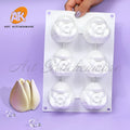 AK Tulip Silicon Mousse Cake Mold for Candle Silicone Pastry Ice Chocolate Mold Pudding Mould Baking Tray Bakery Cake Decorating