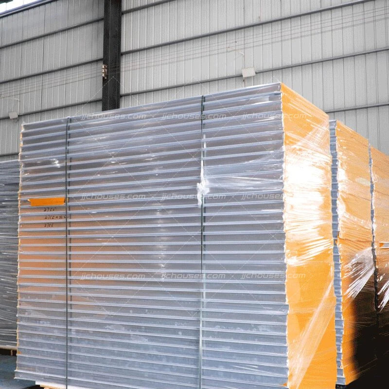 Prefabricated EPS Cement Sandwich Panel Lightweight Eco-Friendly Water Resistant Modern Exterior Ceiling Panel