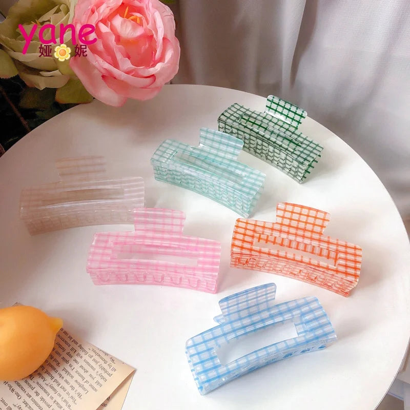 10.5CM Geometric hair claws Wholesale Color hair Accessories for women