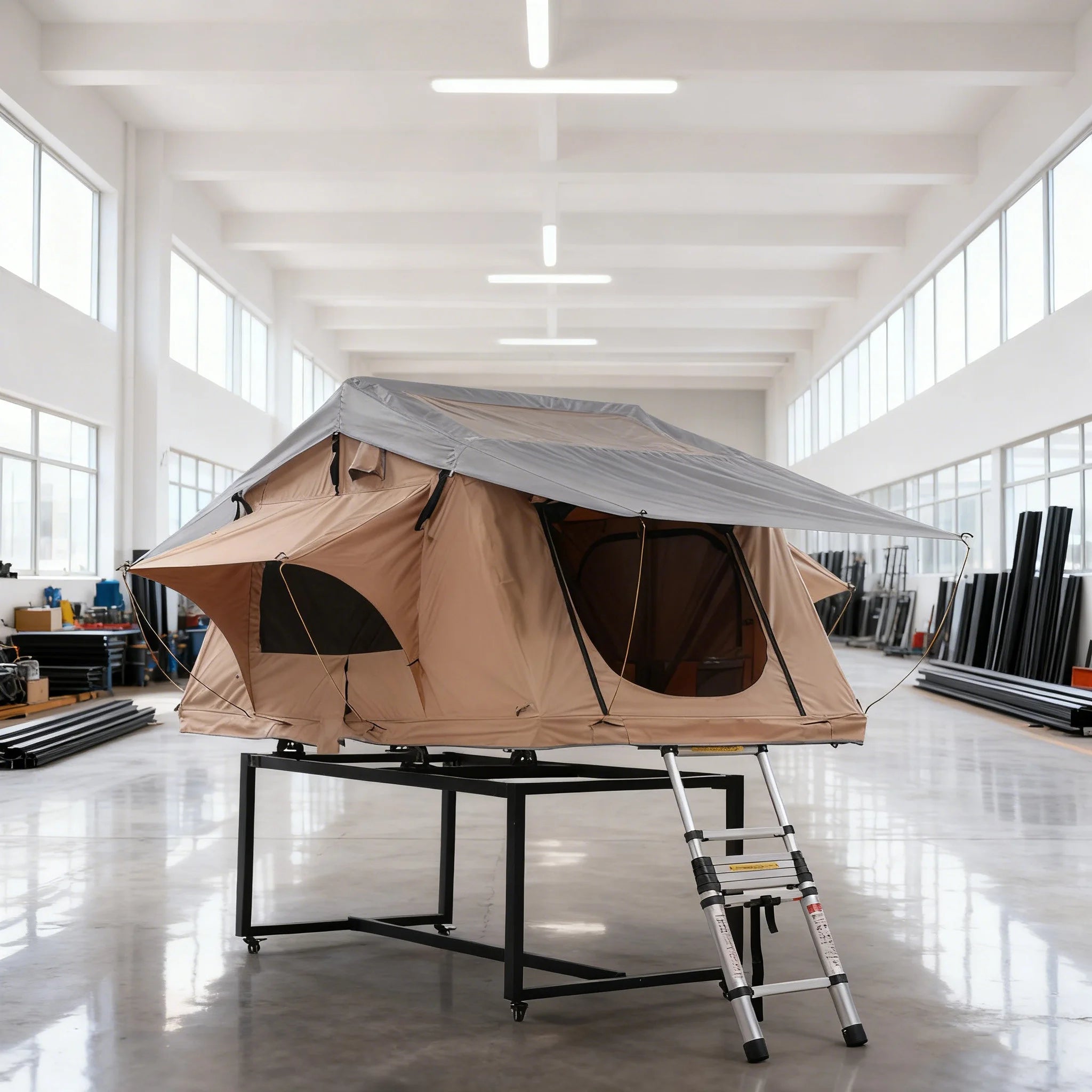 Outdoor Suv Car Soft Shell House Shaped Roof Top Tent Custom  Camping Car Roof Top Tent