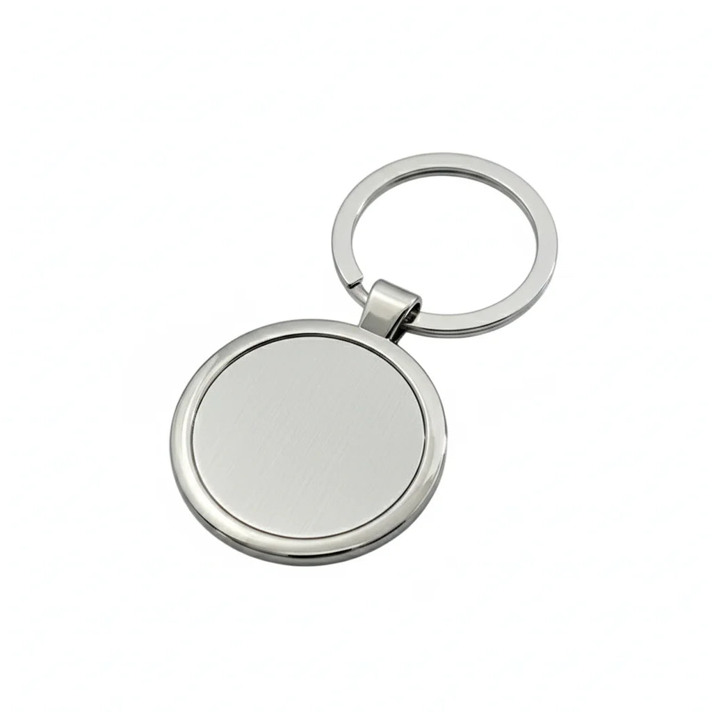 Custom Metal Keychain Laser Engraved Blank Keyring with Your Logo Souvenir Promotional Gift
