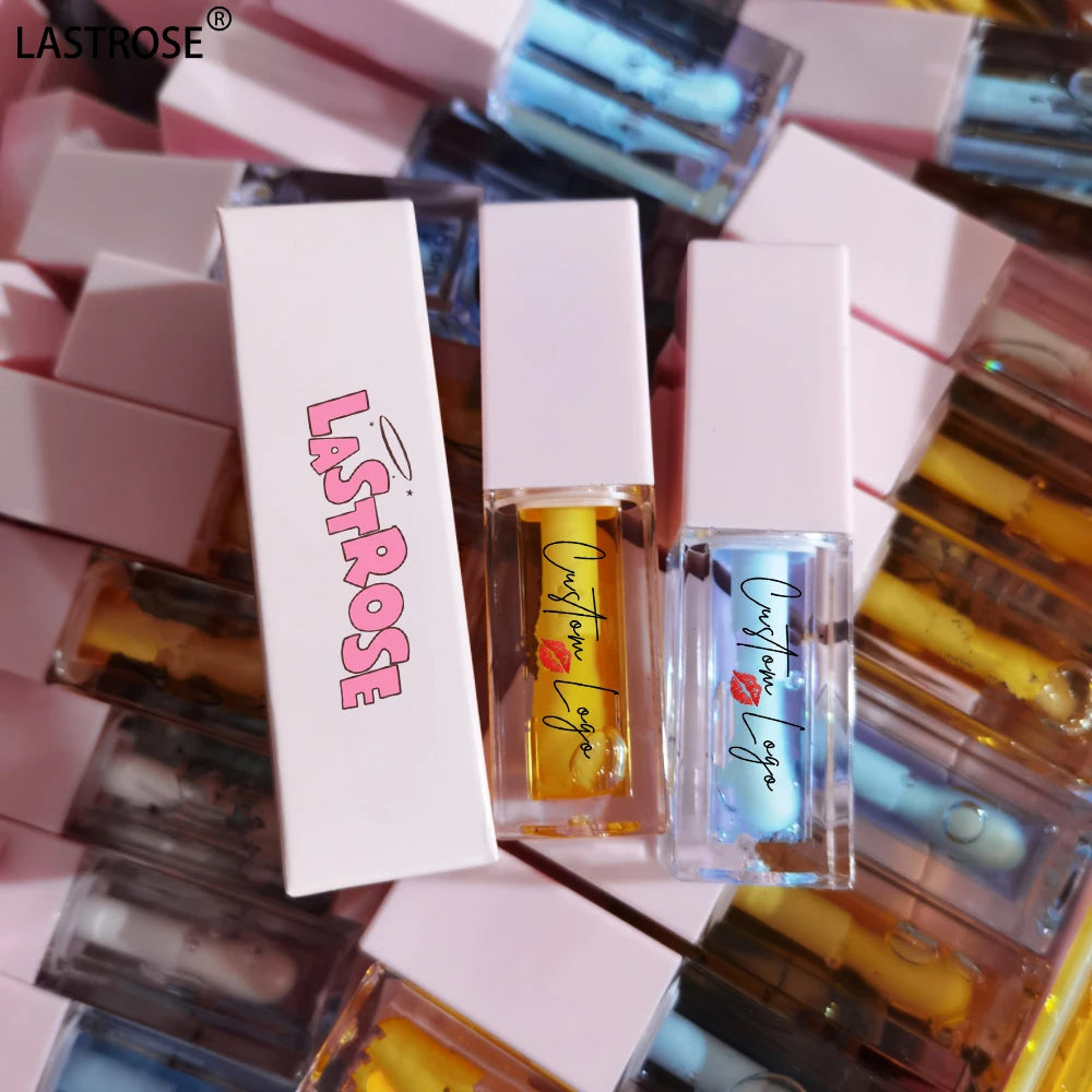 Private Label Vegan Long-Lasting Lip Gloss Plump Lip Care Oil with Fruit Flavor Moisturizing Lip Oil Glossy