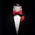 New Design Christmas Bow Tie Red Green Solid Snowflake Feather Bowtie for Men Christmas Party Gifts Ties