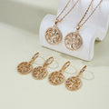 Bijouterie Joyeria Wholesale Fashion Earrings and Necklaces Sets 18K Gold Plated Zircon Earring Sets for Women Jewelry