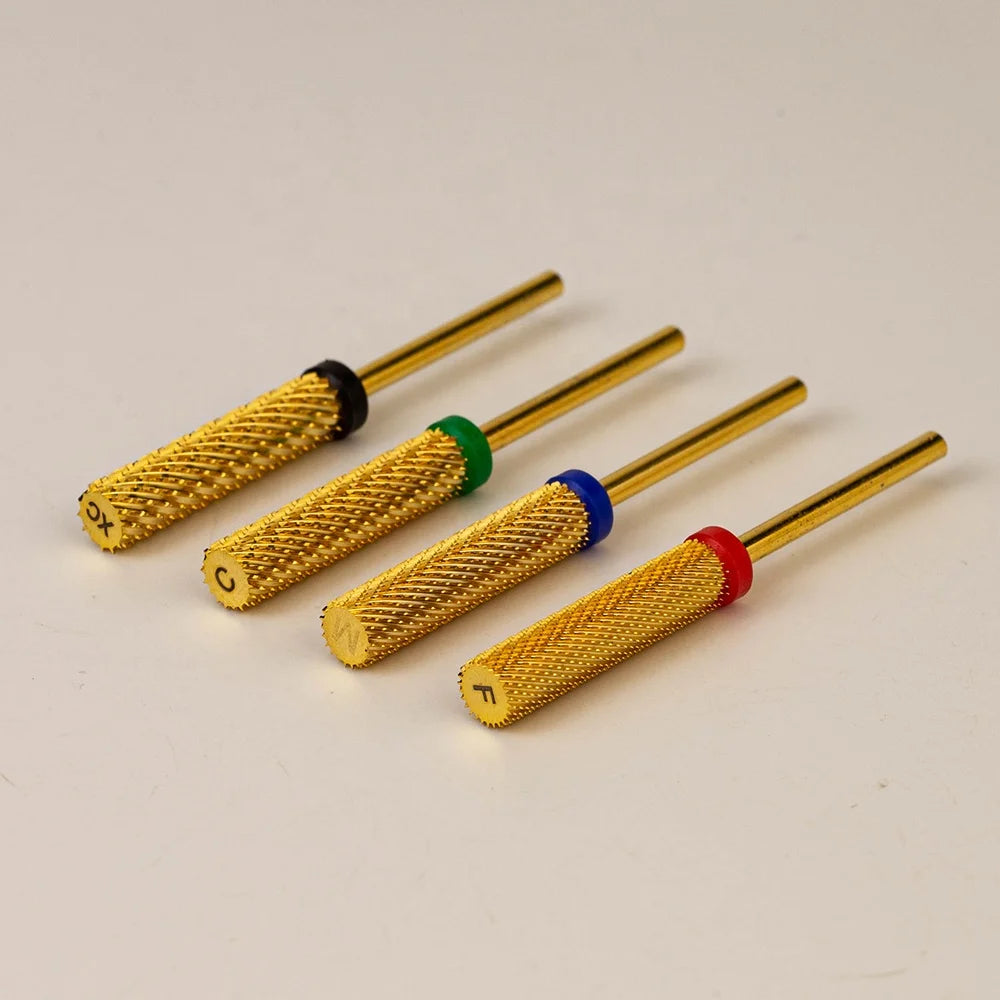 Super Sharp Nail Drill Accessories Tips Acrylic Remove Rotary Burrs Efile Grinding Head Nail Drill Bit Carbide Super Long Barrel
