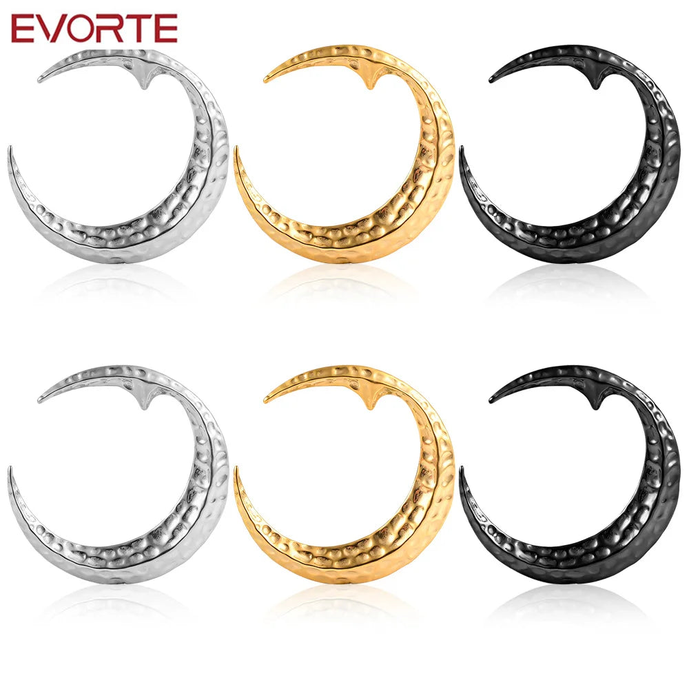 Evorte 10PCS Stainless Steel Classic Flower Ear Weights Hanger Plug Tunnel Body Jewelry Piercing 10mm 00g Ear Gauges Wedding