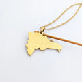 Dominican Republic Map Necklace Cadenas De Oro Laminado Bijou Al Por Mayor Schmuck Jewelry Custom Map Necklace Joyeria
