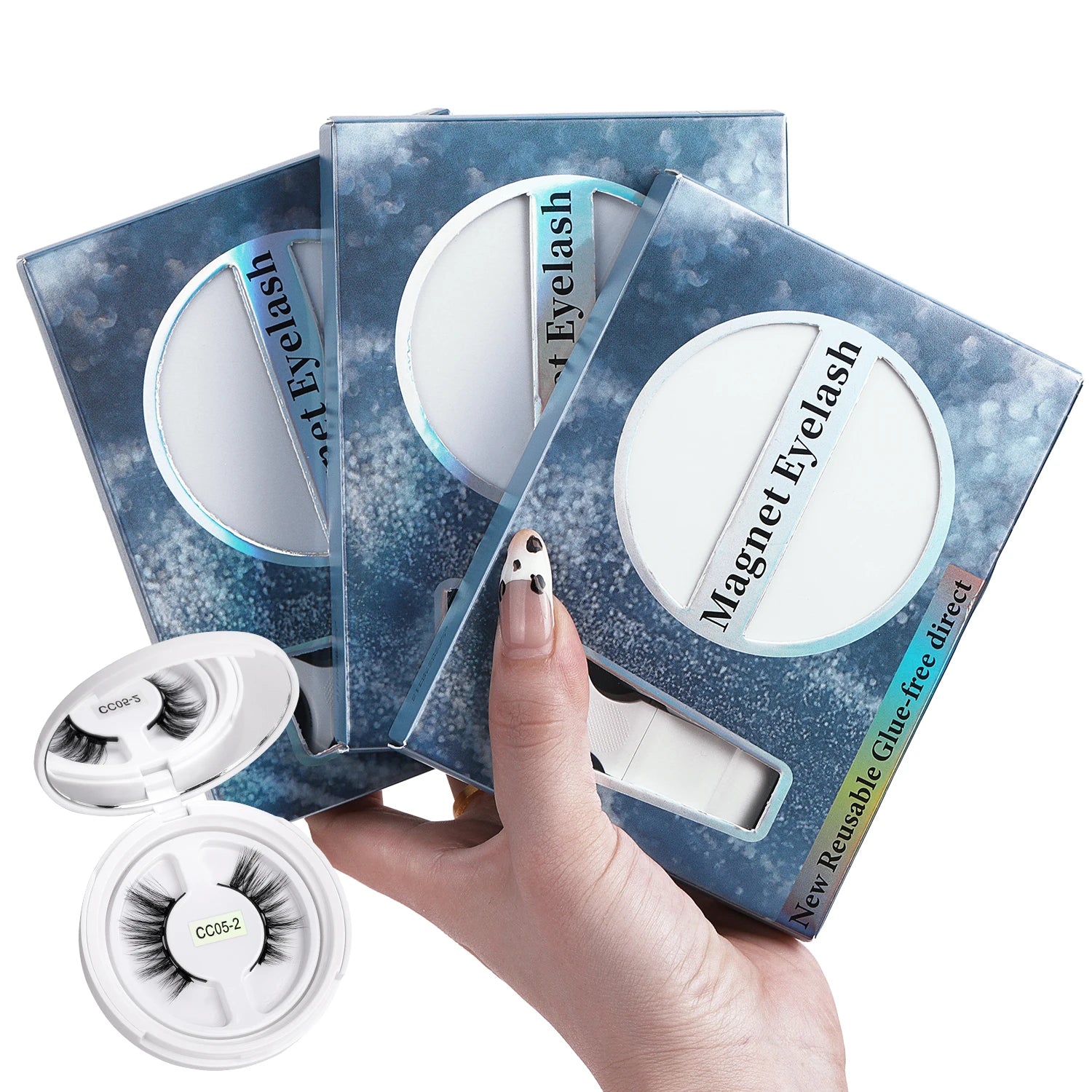 Create Your Own Brand False Mink Eyelashes Magnetic Custom Silk Thick Soft Natural Long Magnetic Lashes With Applicator