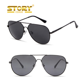 STYZ63711T Classic Designer Double Bridge UV400 Pilot Sun Glasses Polarized Photochromic Sunglasses for Women Men