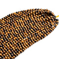 Natural Stone Beads a Grade Tiger Eye Loose Smooth Stone Beads for Jewelry Making DIY Bracelet Necklace