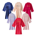 Custom Embroidery Name Personalized Silk Bridal Robes Satin Women Wedding Bride and Bridesmaid Robes Stain Wedding Bridal Robes