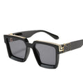2024 OEM Luxury Designer Women Men Sun Glasses Custom Logo Square Frame Sunglasses