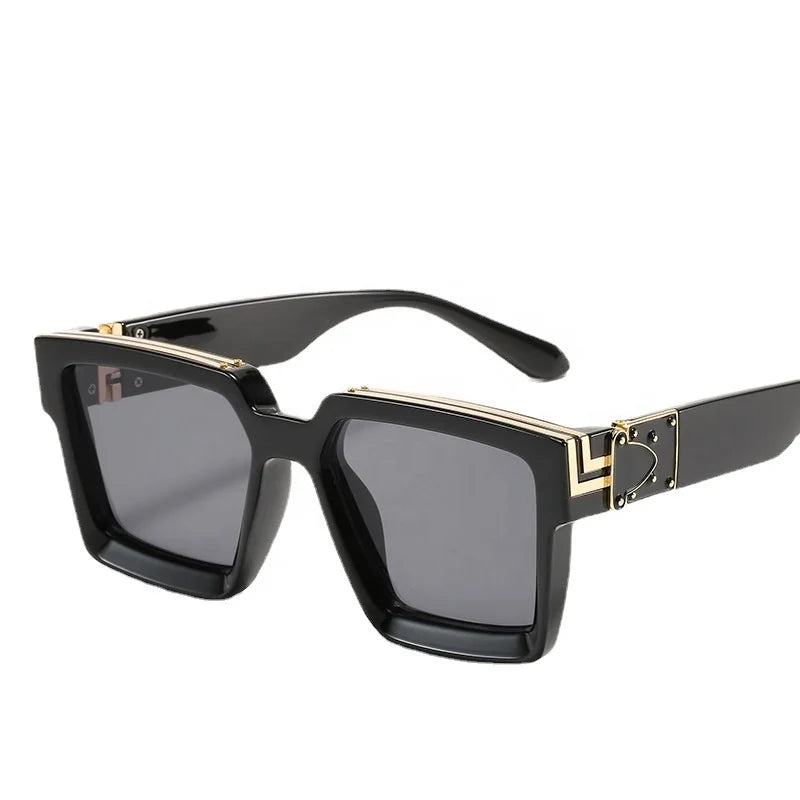 2024 OEM Luxury Designer Women Men Sun Glasses Custom Logo Square Frame Sunglasses