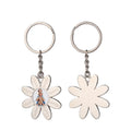 Family Gift Father's Day and Mother's Day Laser 8 Names Family Sublimation Photo Sunflower Keychains