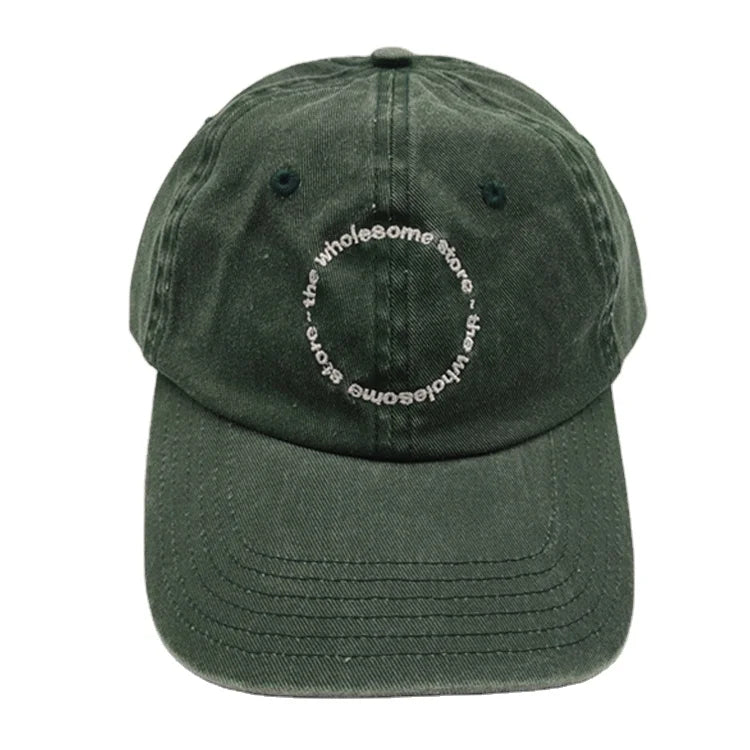 Vintage Baseball Cap Cotton Distressed Washed Hat