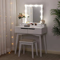 Guangzhou Furniture Foshan Dressing Table Vanity Makeup Modern White Corner Dresser With Led Mirror