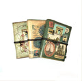 14.2*18.8cm Vintage Europe Design PU Cover Leather Travel Notebook Scrapbook with Pvc Pocket Inner Page