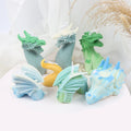 B-5043-7 Chinese Dragon Tail wings Splicing Mousse Cake Resin  Silicone Plaster Soap Candle Mold Aromatherapy for 3D Mould