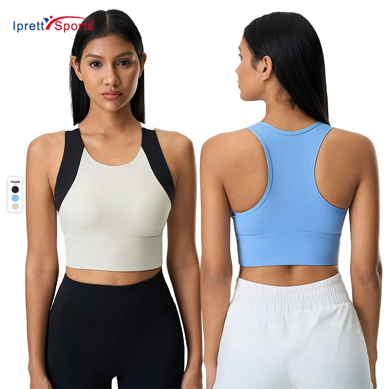 3 Colors High Quality Plasticity Yoga Cross Back Sports Bras Gym Fitness Active Wear Crop Tops for Women