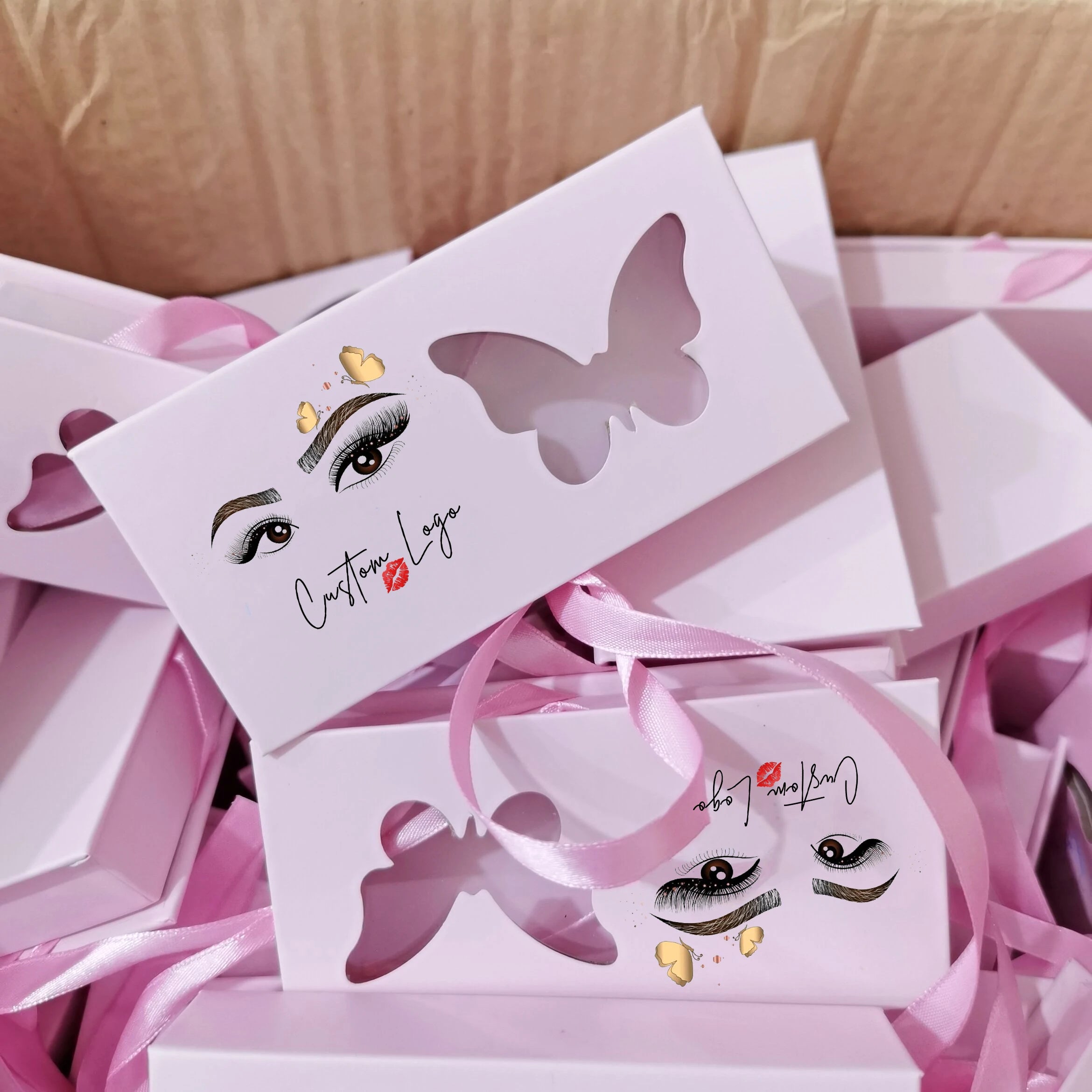 Private Label Luxury Eyelash Packaging Boxes Wholesale Paper Lash Boxes for False Eyelashes