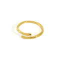 WMJT375 S925 Sterling Silver Open Ring Minimalist Irregular Wavy Smooth Opening Ring Argent Gift MegaBDM