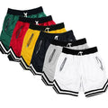 Men's Basketball Sports Five Shorts Casual Black Red White Anti-pilling Breathable Quick-drying Eco-Friendly Drawstring Closure