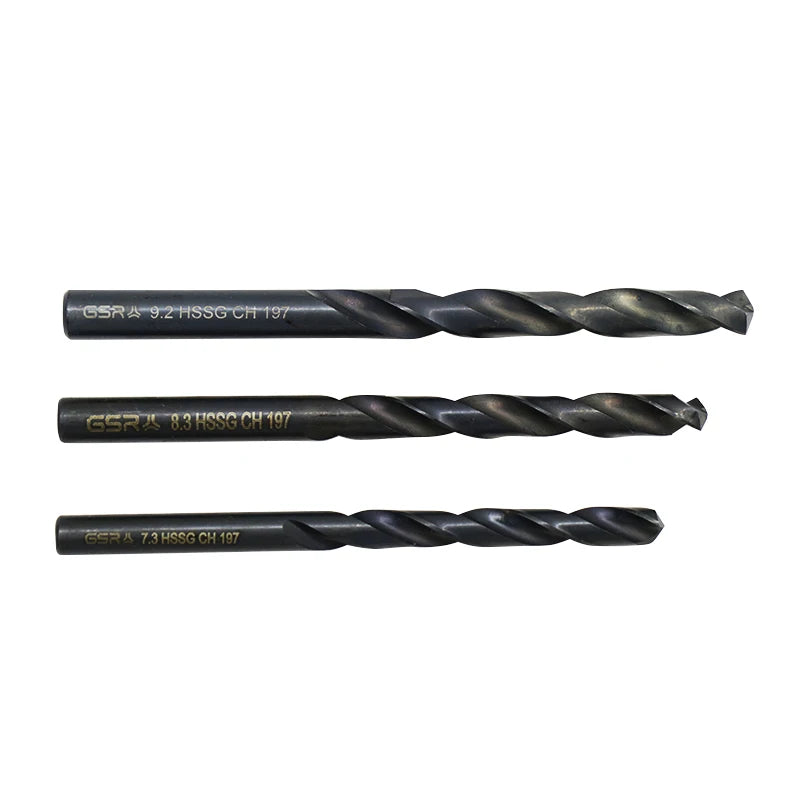 Factory Price DIN338 HSS Fully Ground Nirtide Black for Metal and Stainless Steel Drilling 2 Cutting Points Twist Drill Bit