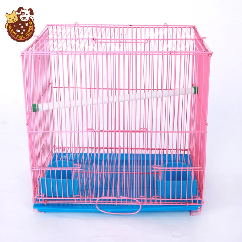 Foldable Indoor Small Pet Parrots Bird Cages Metal Wire Materials Bird Cage
