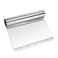 Multi-purpose Stainless Steel Pizza Pastry Cutter Dough Chopper Bench Scraper with Measuring Scale