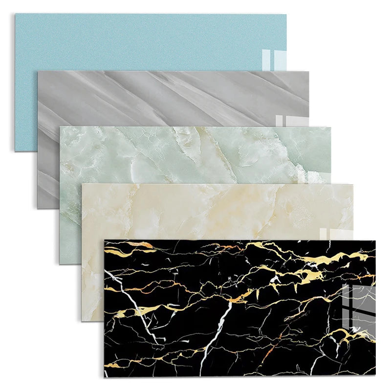 Waterproof Self Adhesive Backsplash PVC Tile Bathroom Stick on Wall Tiles