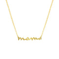 Fashion Jewelry 925 Sterling Silver Mom Mum Pendant Necklace Letter Mama Gold Plated Necklaces for Women Mother's Day Gifts