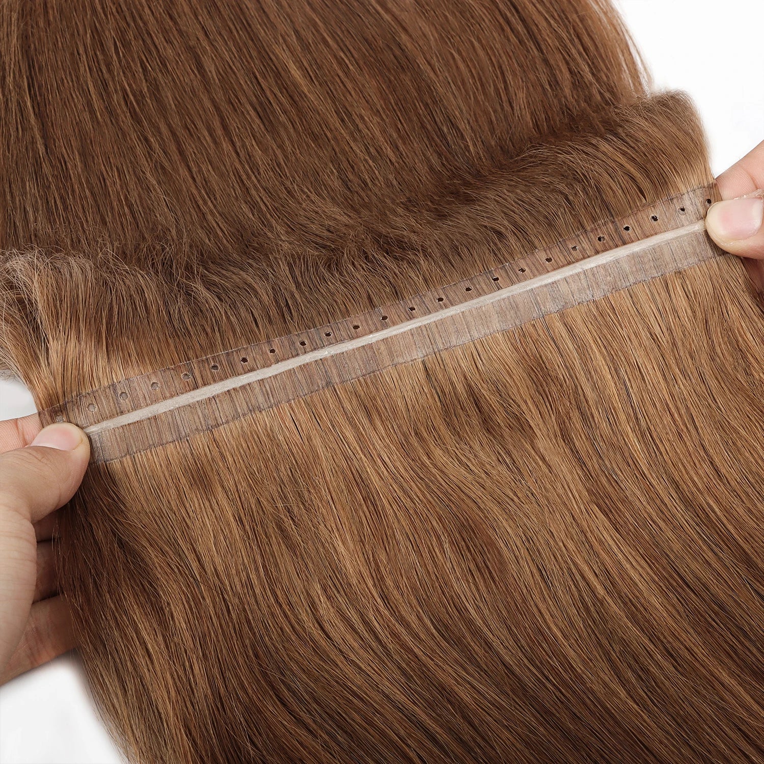 Best Quality Double Drawn Russian Human Hair Invisible Hole Weft Seamless Butterfly Weft Hair Extensions